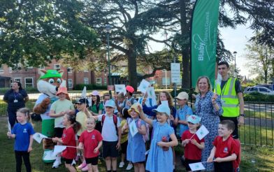 Children celebrating Clean Air Day