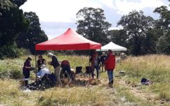 Members Of Braunstone Heritage Archive Group Doing An Archaeological Dig At Church Fields